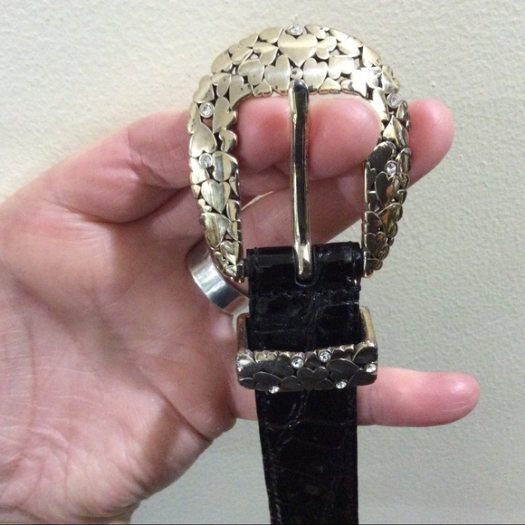 💗Brighton faux leather gold tone hearts belt💗 - Picture 11 of 15